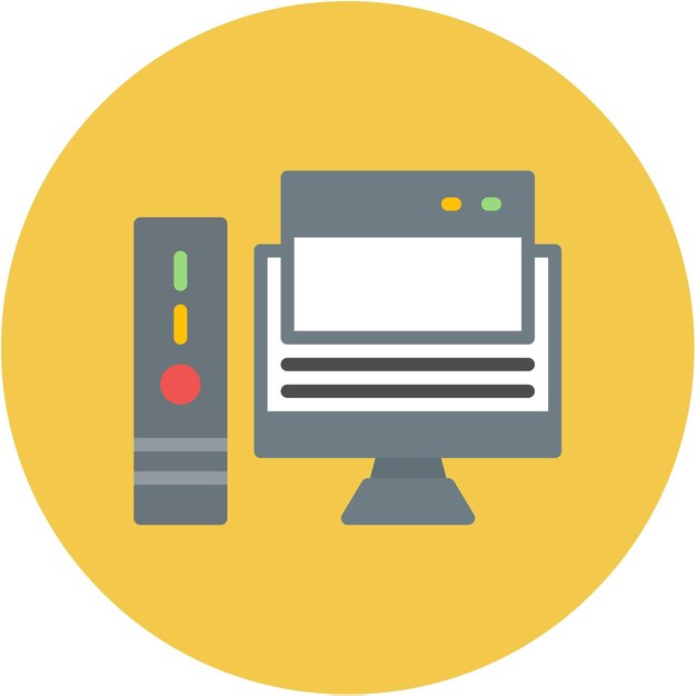 windows computer icon vector image can be used for coworking space