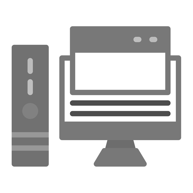 windows computer icon vector image can be used for coworking space