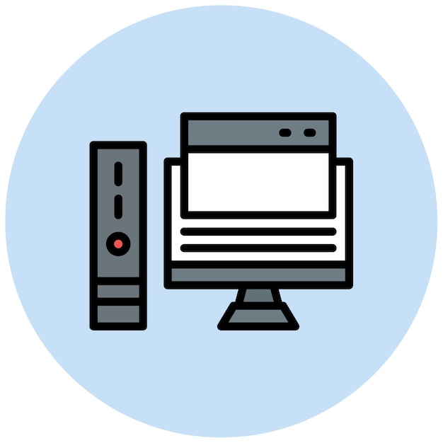 windows computer icon vector image can be used for coworking space