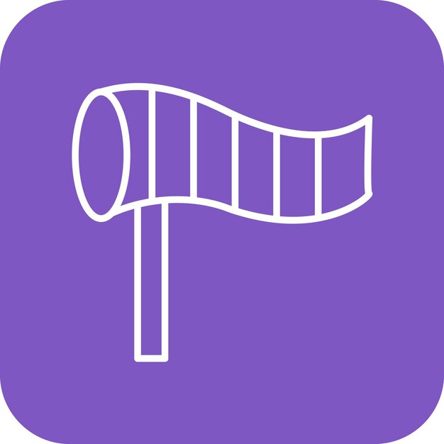 Windsock icon vector image Can be used for Weather