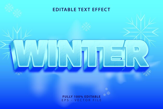 Winter Text Effect