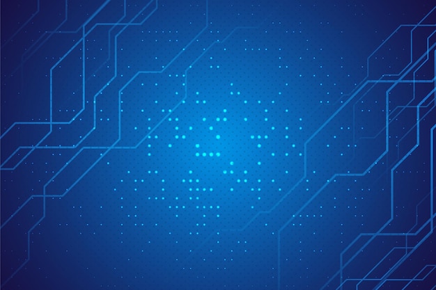 Wire line future digital network technology background