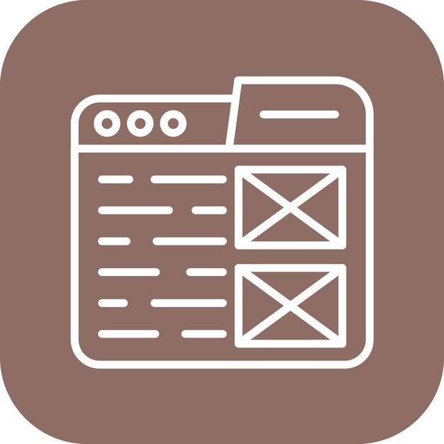 Wireframe Sketching icon vector image Can be used for Design