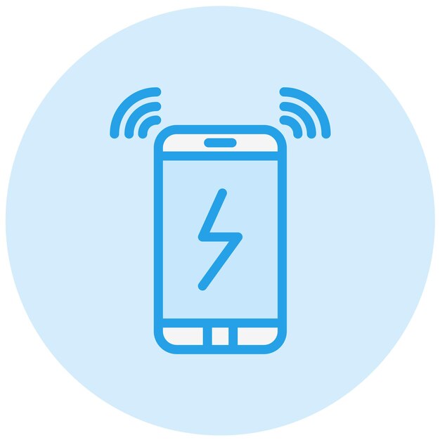 Wireless charging Vector Icon Design Illustration