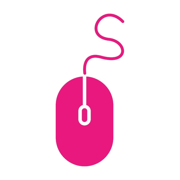 Wireless computer mouse icon vector design templates