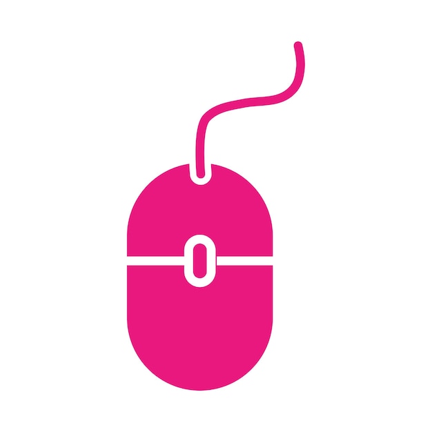 Wireless computer mouse icon vector design templates