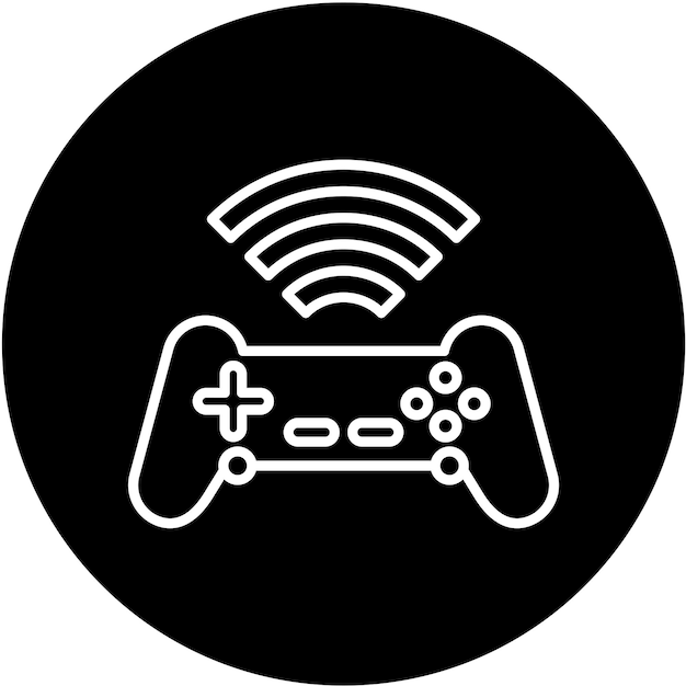 Wireless Joystick Icon Style