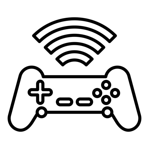 Wireless Joystick Icon Style
