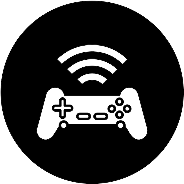 Wireless Joystick Icon Style