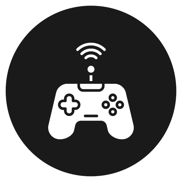 Wireless Joystick vector icon Can be used for Entertainment iconset