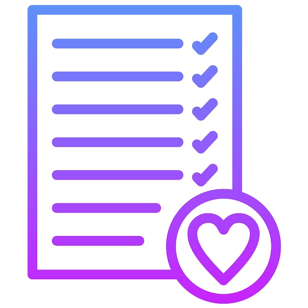 Wishlist vector icon illustration of Fashion Ecommerce iconset