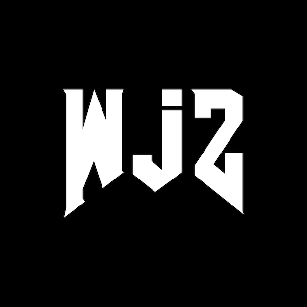 WJZ letter logo design for technology company WJZ logo design black and white color combination WJZ logo WJZ vector WJZ design WJZ icon WJZ alphabet WJZ typography logo design