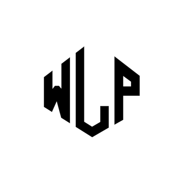 WLP letter logo design with polygon shape WLP polygon and cube shape logo design WLP hexagon vector logo template white and black colors WLP monogram business and real estate logo
