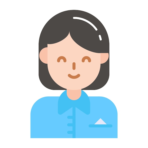 Woman avatar design in modern and trendy style