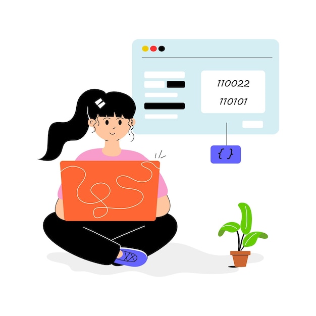 woman coding in php for web development and backend solutions