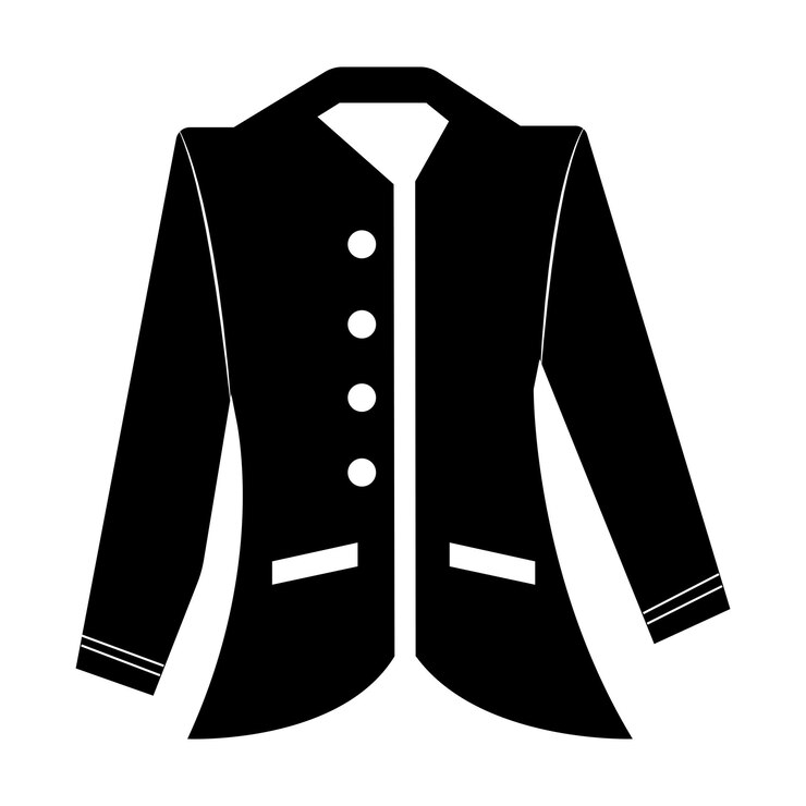 Vektör women's coat icon logo vector design template