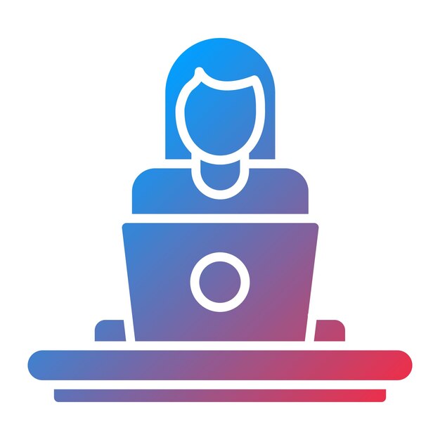 Women Working at Home icon vector image Can be used for Work from Home