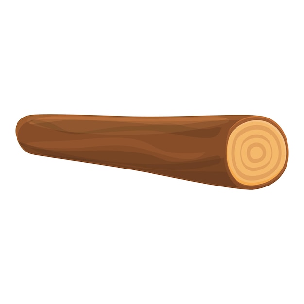 wood round trunk icon cartoon of wood round trunk vector icon for web design isolated on white background