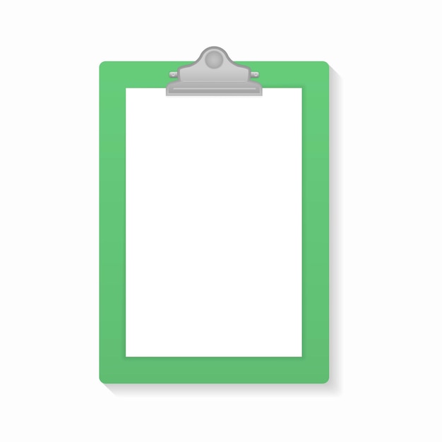 Wooden clipboard flat Notepad information board vector Paper sheet page business branding identity