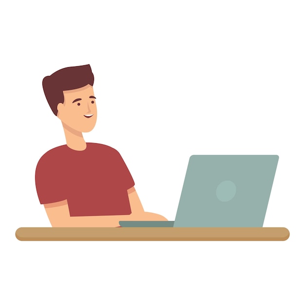 Work coding icon cartoon vector Computer electronic Smart software