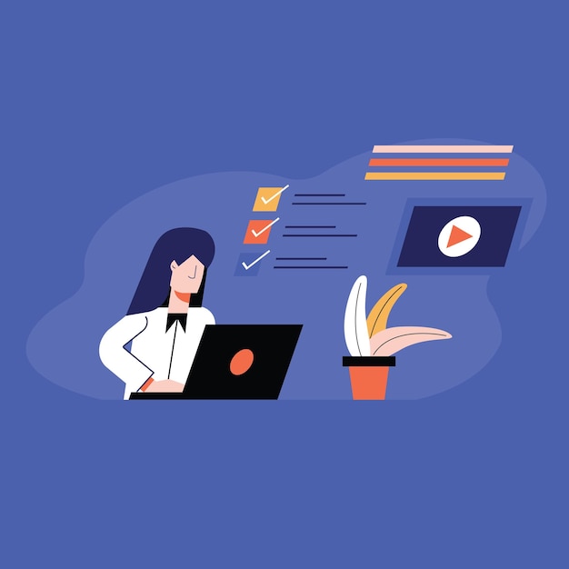Work From Home Visions Illustrated Evolution of Productivity