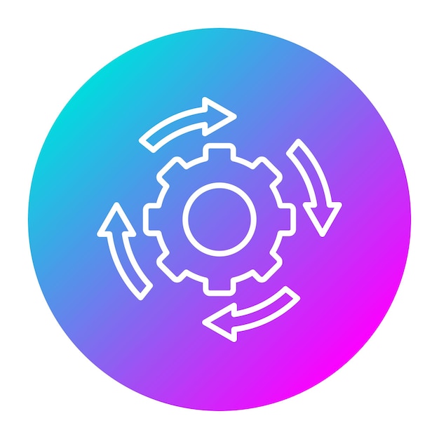 Workflow Cycle vector icon Can be used for Documents And Files iconset