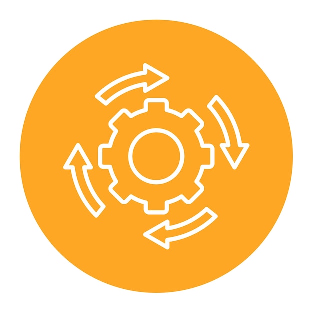 Workflow Cycle vector icon Can be used for Documents And Files iconset