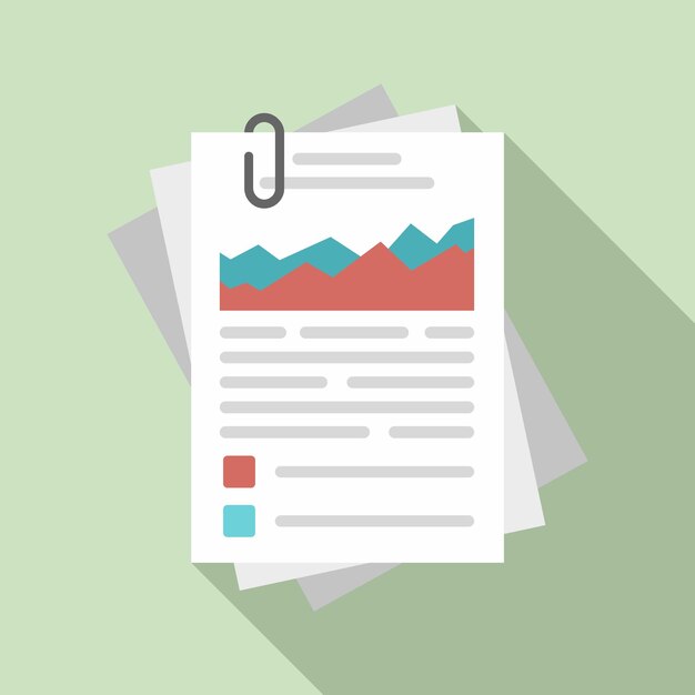 Workflow paper management icon Flat illustration of workflow paper management vector icon for web design