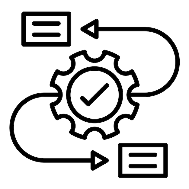 Workflow vector icon Can be used for Action Plan iconset