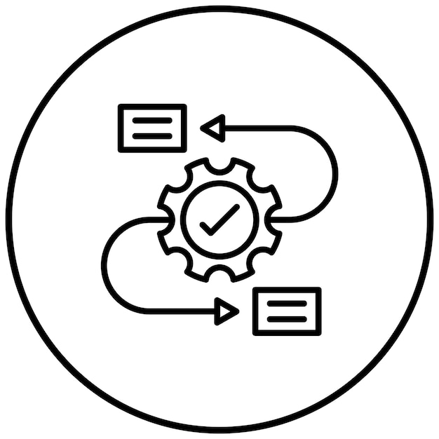 Workflow vector icon Can be used for Action Plan iconset