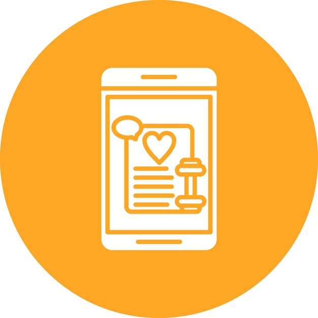 Workout Notification vector icon Can be used for Workout App iconset