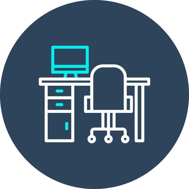 Workplace vector icon Can be used for Interior iconset