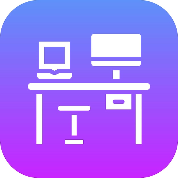 Workplace vector icon illustration of Business and Office iconset