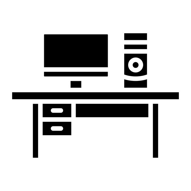 workspace vector illustration style