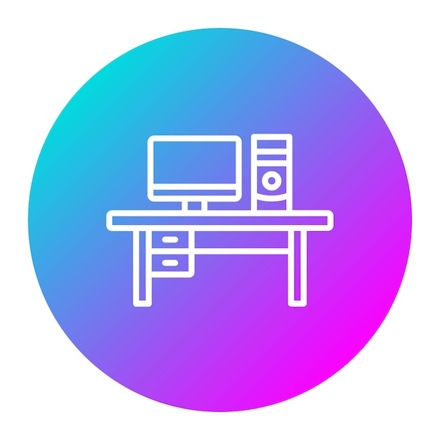 workspace vector illustration style