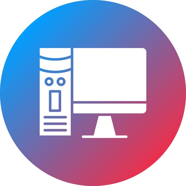 workstation icon vector image can be used for cloud computing