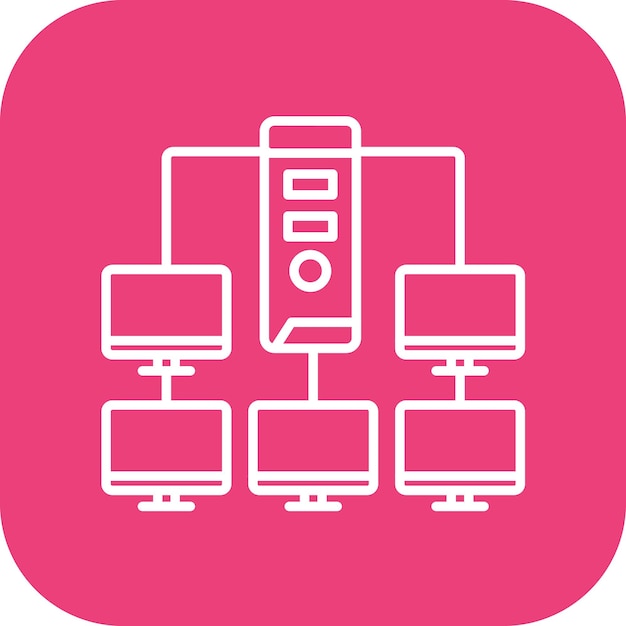 workstation icon vector image can be used for web hosting