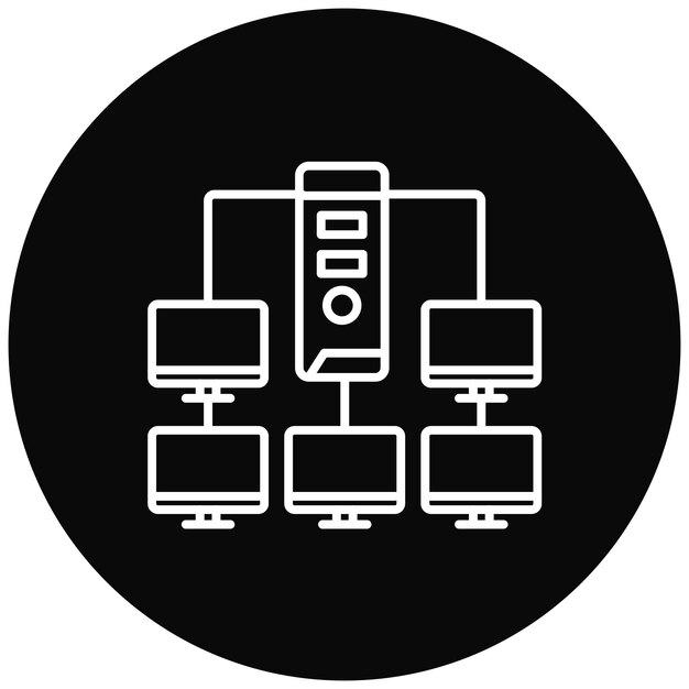workstation icon vector image can be used for web hosting