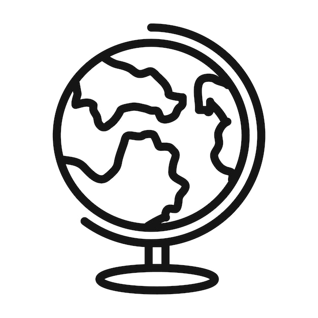 World Globe Icon Ideal for International and Global Themes