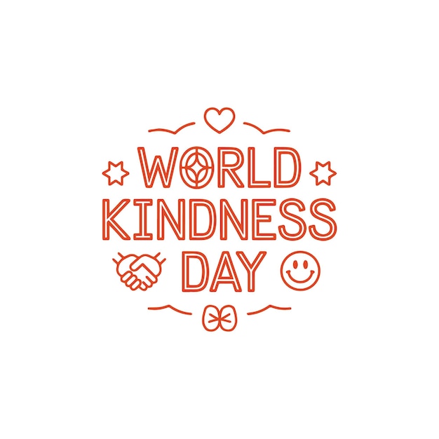 world kindness day vector design