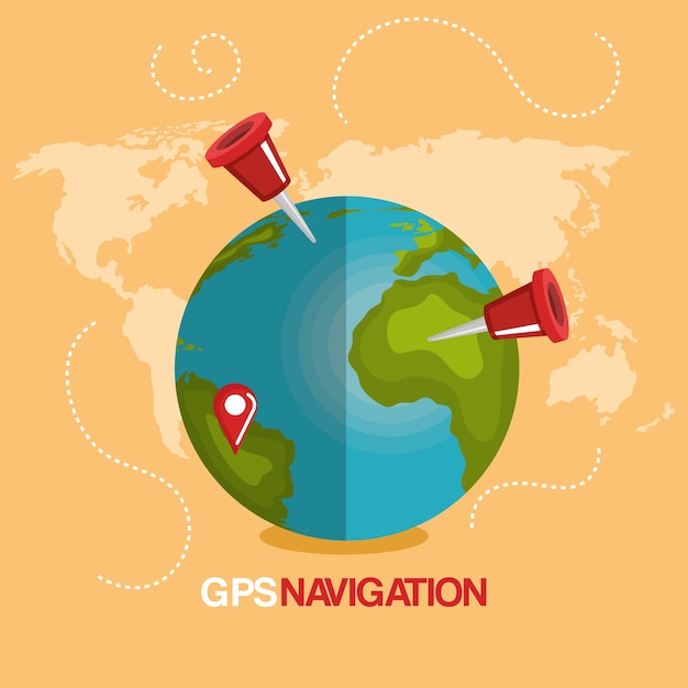 World planet gps navigation
