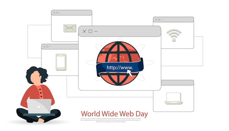 Vektör world wide web day