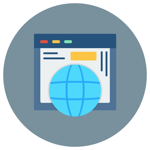 Worldwide Flat Illustration