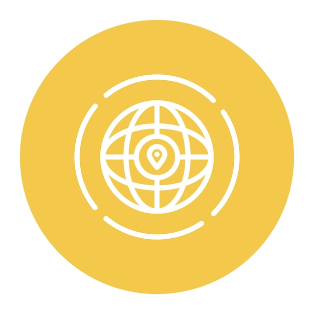 worldwide icon vector image can be used for data science