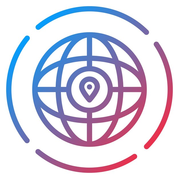 worldwide icon vector image can be used for data science