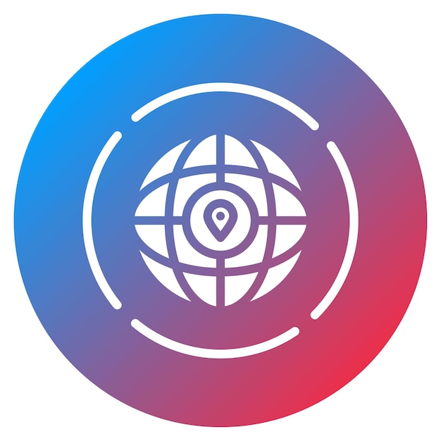 worldwide icon vector image can be used for data science
