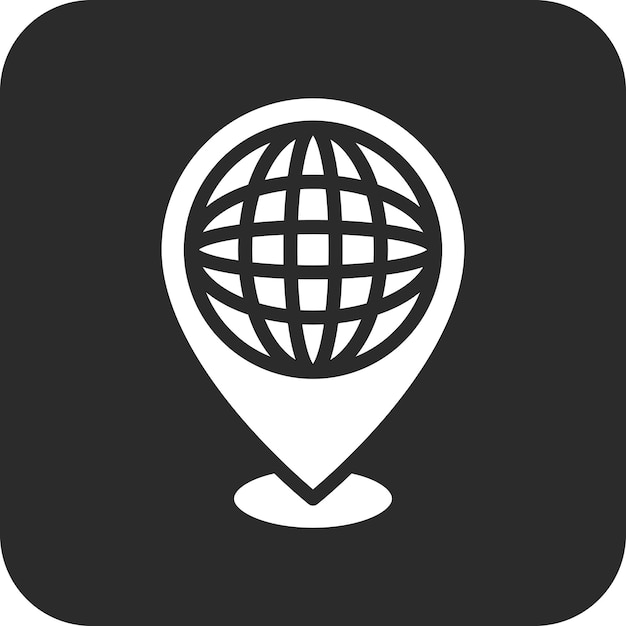 Worldwide Location vector icon illustration of Immigration iconset