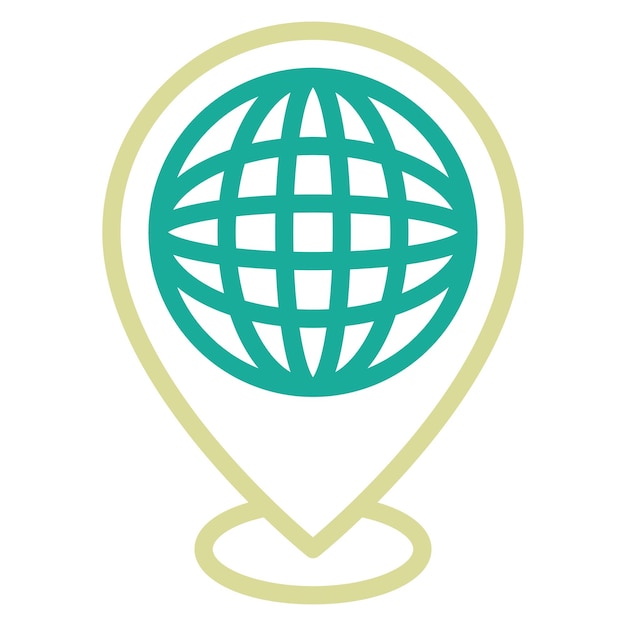 Worldwide Location vector icon illustration of Immigration iconset