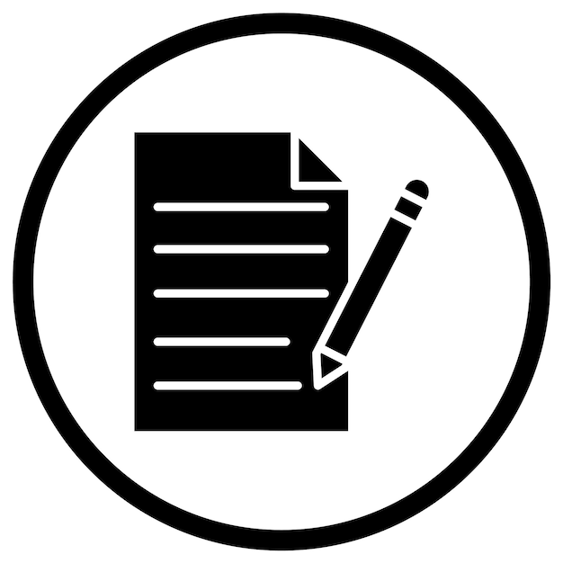 Write Vector Icon Design Illustration