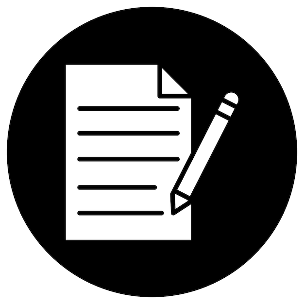 Write Vector Icon Design Illustration